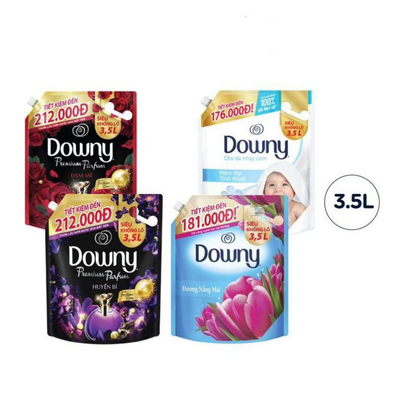 Nước xả vải Downy Hương Nước Hoa túi 3.5L