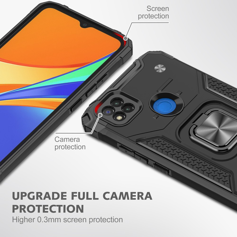 Ốp lưng Xiaomi Redmi 10C 10A 8 8A 9 9A 9C 9T Chống sốc Kemeng kèm nhẫn iring