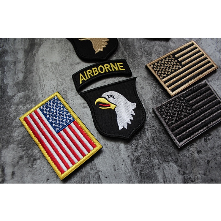 Patch_velcro sư đoàn dù 101_huy hiệu đại bàng_airborne
