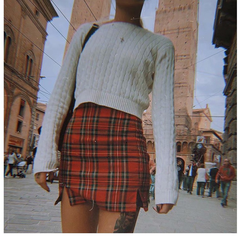  [HÀNG ORDER] Chân váy ngắn kẻ caro (ảnh thật ở cuối) - F7.24  | BigBuy360 - bigbuy360.vn