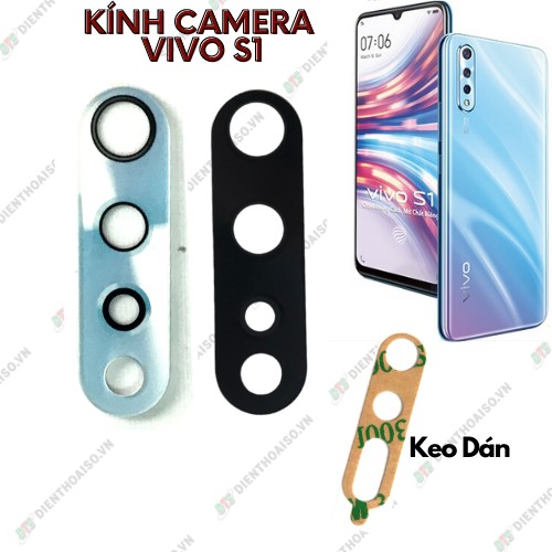 Kính camera vivo s1 kèm keo dán