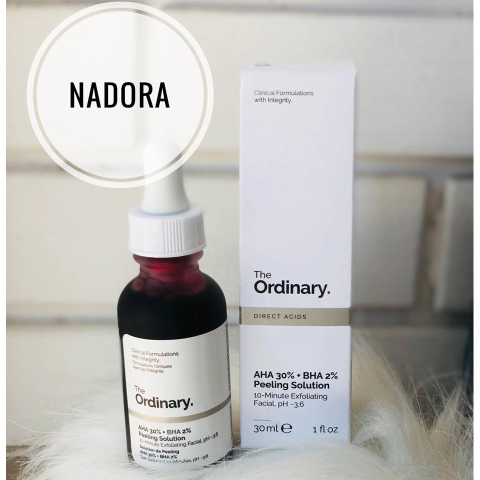 [Hàng Canada] Tinh Chất Tẩy Tế Bào Chết Hóa Học The Ordinary AHA 30% + BHA 2% Peeling Solution