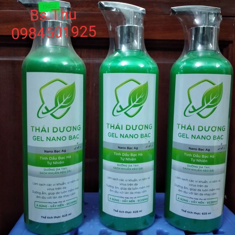 Gel sát khuẩn tay nano bạc sao thái dương 625ml