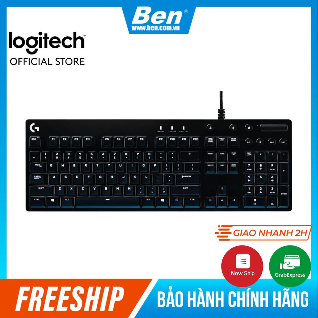 [Mã SKAMPUSHA7 giảm 8% đơn 250k]Bàn phím cơ game Logitech G610 Orion - Bảo Hành Chính Hãng - BenComputer