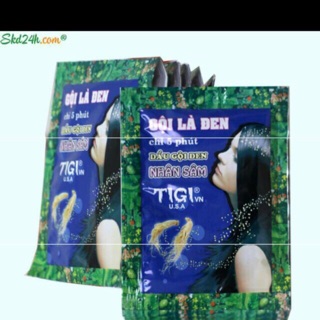 NHUỘM ĐEN TÓC NHÂN SÂM TIGI ( 10 gói)