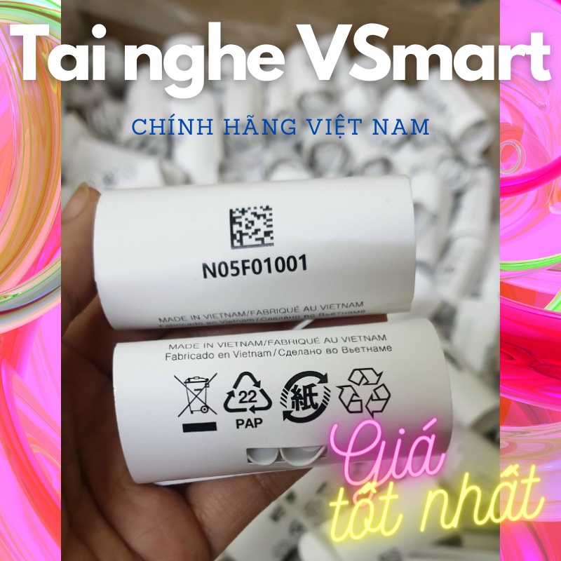 [MẪU MỚI] Tai nghe Vsmart Chính hãng 3.5mm dây dẹp chối rối