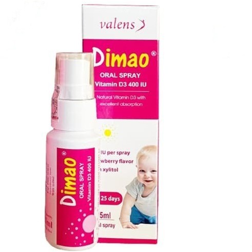 Bổ sung vitamin D3 dạng xịt dễ dùng cho bé - Dimao vtm D3, phát triển chiều cao cho trẻ,tăng hấp thụ canxi
