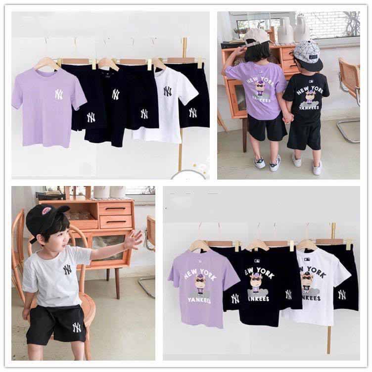 [SIZE ĐẠI] BỘ CỘC TAY NEW YORK CHẤT COTTON MỀM MÁT HÀNG LOẠI 1 PHONG CÁCH CHO BÉ 15-30KG. VIDEO THẬT. XƯỞNG MAY BIBO