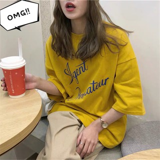 Áo thun Ulzzang AGENT PROVOCATEUR tay lỡ