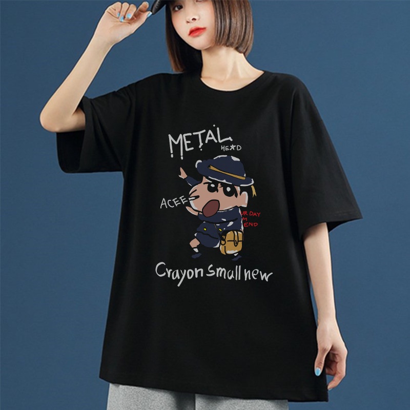 Áo thun unisex nam nữ tay lỡ phông form rộng CẬU BÉ BÚT CHÌ teen cổ tròn oversize cotton giá rẻ màu đen trắng tee pull