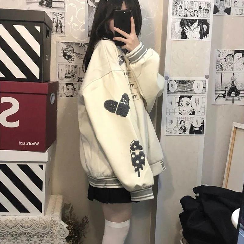 Áo Khoác Bóng Chày Dáng Rộng Phong Cách Âu Mỹ Thời Trang Xuân Thu Mới Cho Nữ