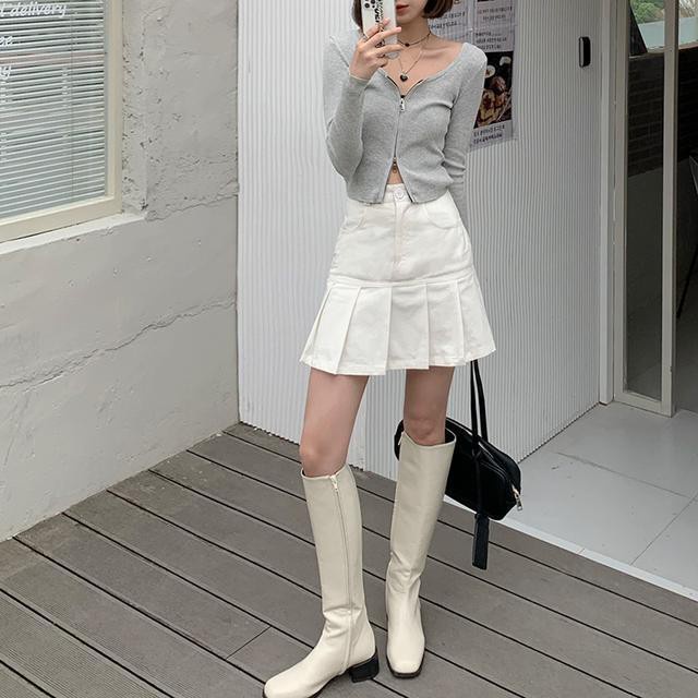 Chân Váy Xếp Ly Lưng Cao Dáng Rộng Phong Cách Retro Hàn Quốc Thời Trang Mùa Hè Cho Nữ | BigBuy360 - bigbuy360.vn