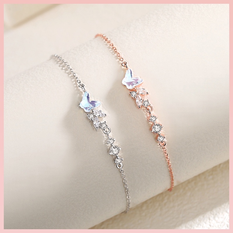 Lắc Tay Bạc Nữ - Cánh Bướm May Mắn - Vòng Tay Bạc Sterling M.Lady Jewelry