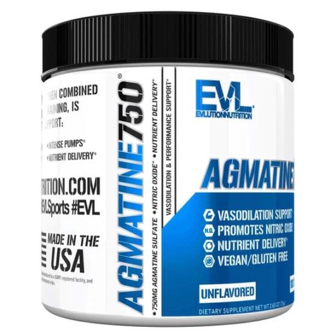 EVL Agmatine Viên Uống Tăng Sức Mạnh,Pump Cơ Trước Tập Cho Người Chơi Thể Thao (100 Lần Dùng) - Không Mùi Vị