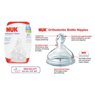 Set 2 Núm Ti Nuk Silicon Cổ Rộng (Hàng Mỹ xách tay)
