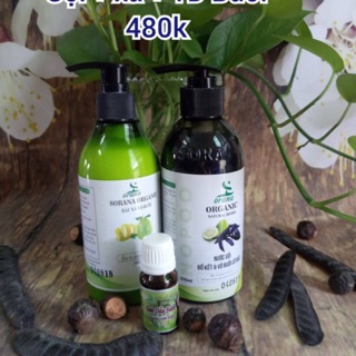(Date mới nhất) Combo nước gội+dầu xả+tinh dầu nguyên chất) Sorana