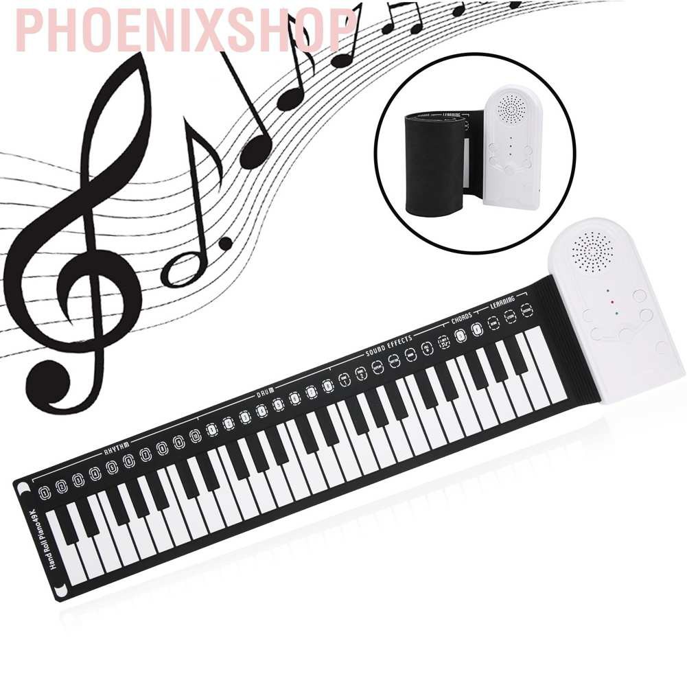 Bàn Phím Piano Điện 49 Phím Gấp Được Cho Người Mới Bắt Đầu