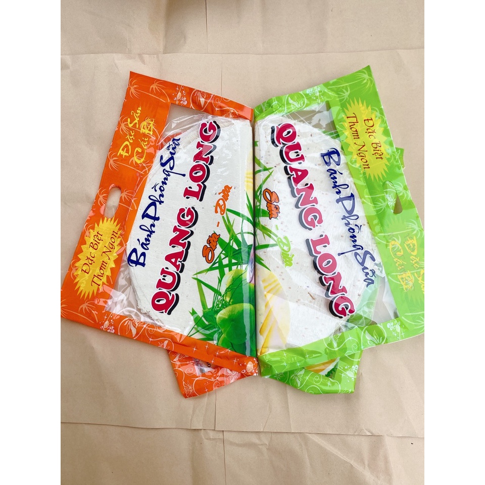 Bánh tráng sữa Quang Long 500g bánh phồng sữa đặc biệt, Đặc sản miền Tây
