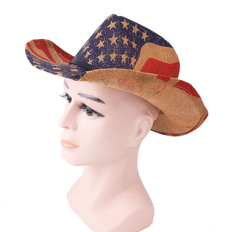 Mũ Cói Cao Bồi Chống Nắng Ngoài Trời Hình Ngôi Sao Năm Cánh Đơn Giản Kiểu Phương Tây Thời Trang Xuân Hè