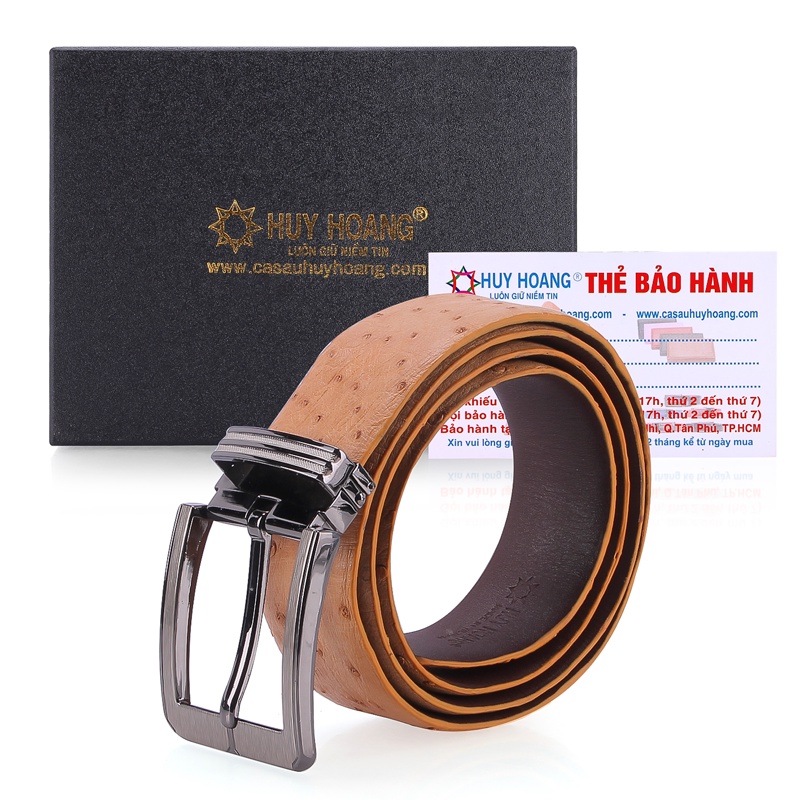 Dây nịt nam da đà điểu da hột 4P đầu kim nhiều loại nhiều màu HP4438-40-41-55