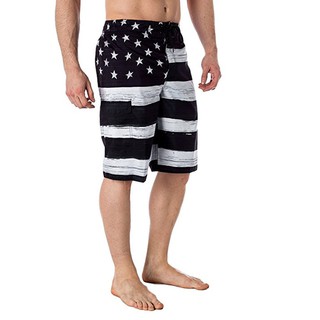 Quần short nam Denim in hình cờ Mỹ