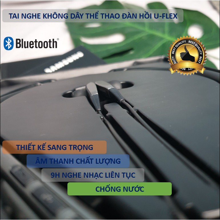 Tai nghe bluetooth thể thao U Flex - Chống nước - Pin trâu - Âm thanh cực đỉnh