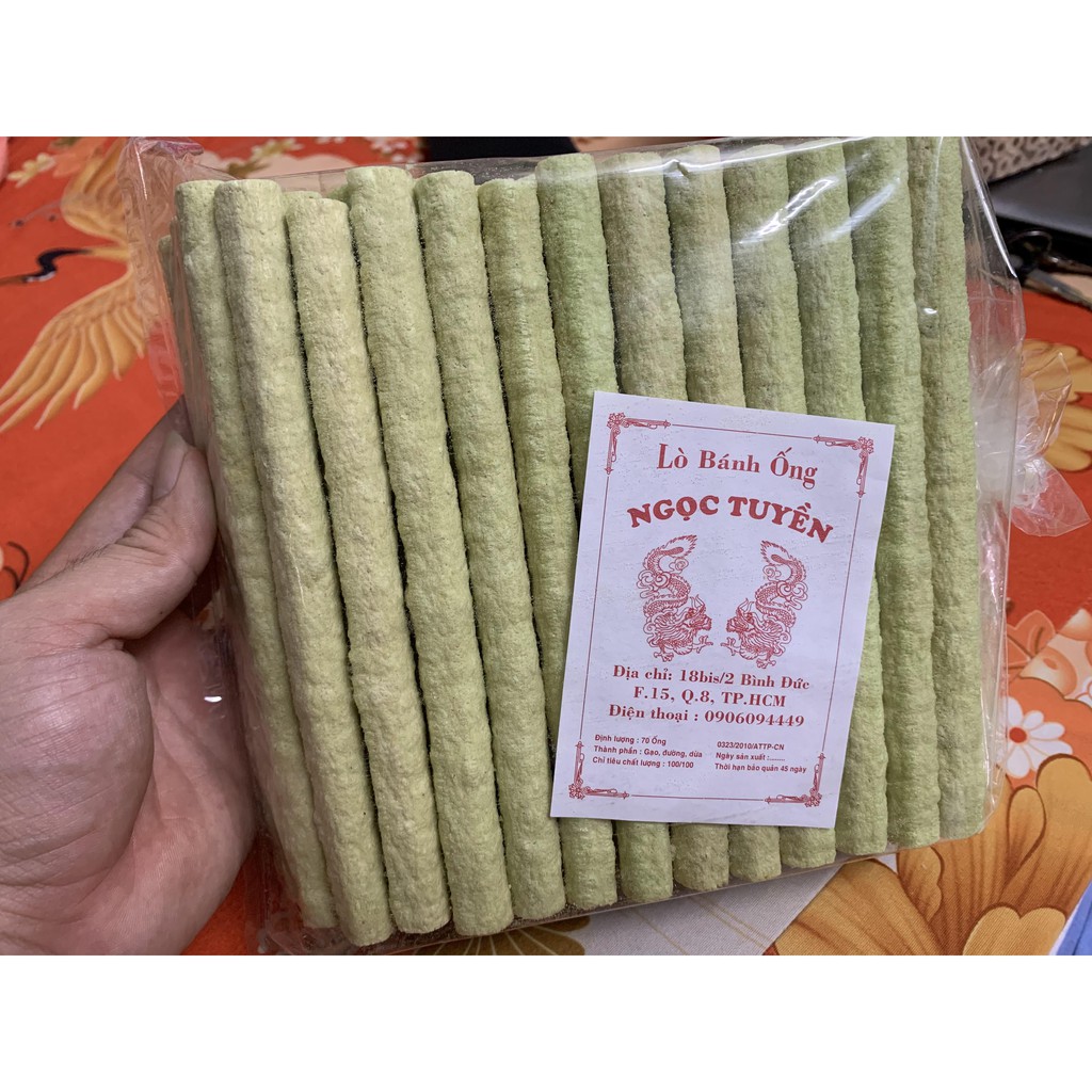 Bánh ống gạo lứt lá dứa (200gr)