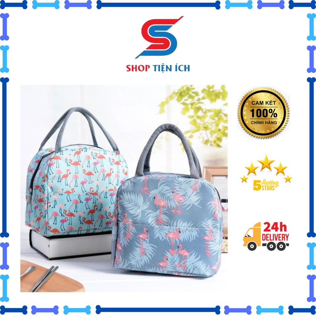 Túi đựng cơm giữ nhiệt thời trang phong cách Hàn Quốc -Shop Tiện Ích