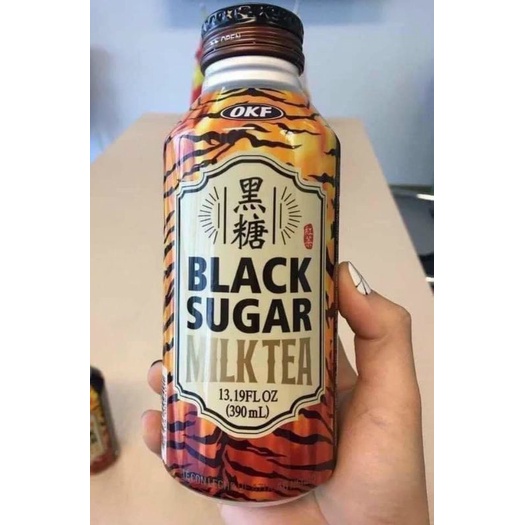 trà sữa đường đen Black sugar milk tea OKF Hàn quốc