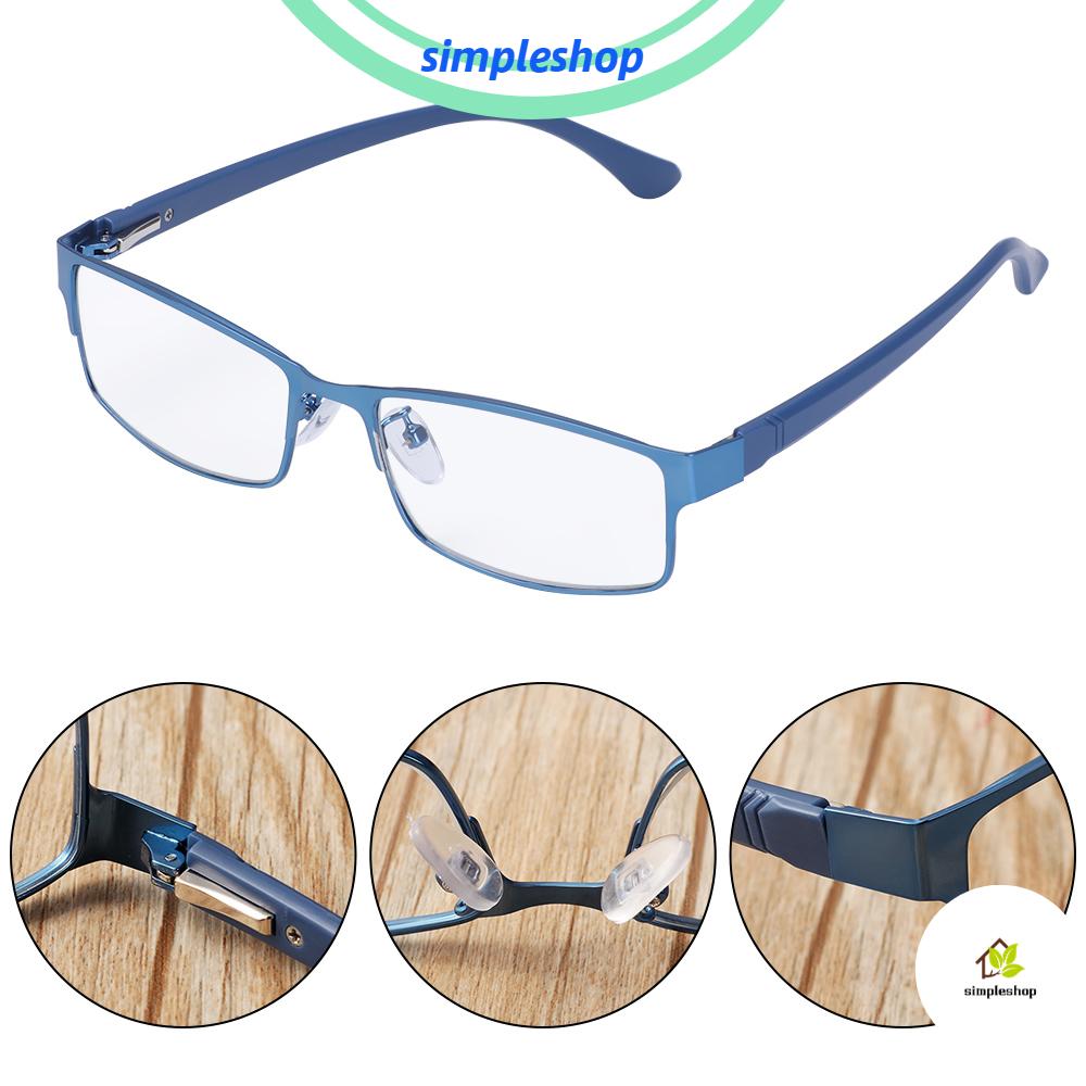 ❀SIMPLE❀ Men Eyeglasses Magnifying Vision Care Business Reading Glasses Flexible Portable Metal Titanium Alloy New Fashion Ultra Light Resin Eye...