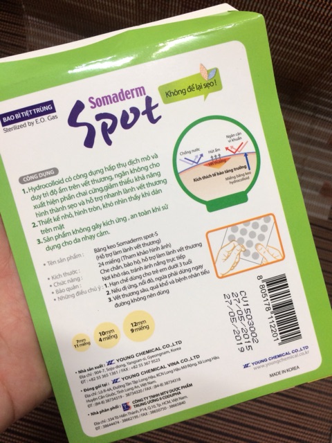 Miếng dán mụn hydrocolloid Somaderm Spot Pimple Patch 24 miếng 3 kích cỡ - MẪU MỚI HỘP XANH | BigBuy360 - bigbuy360.vn