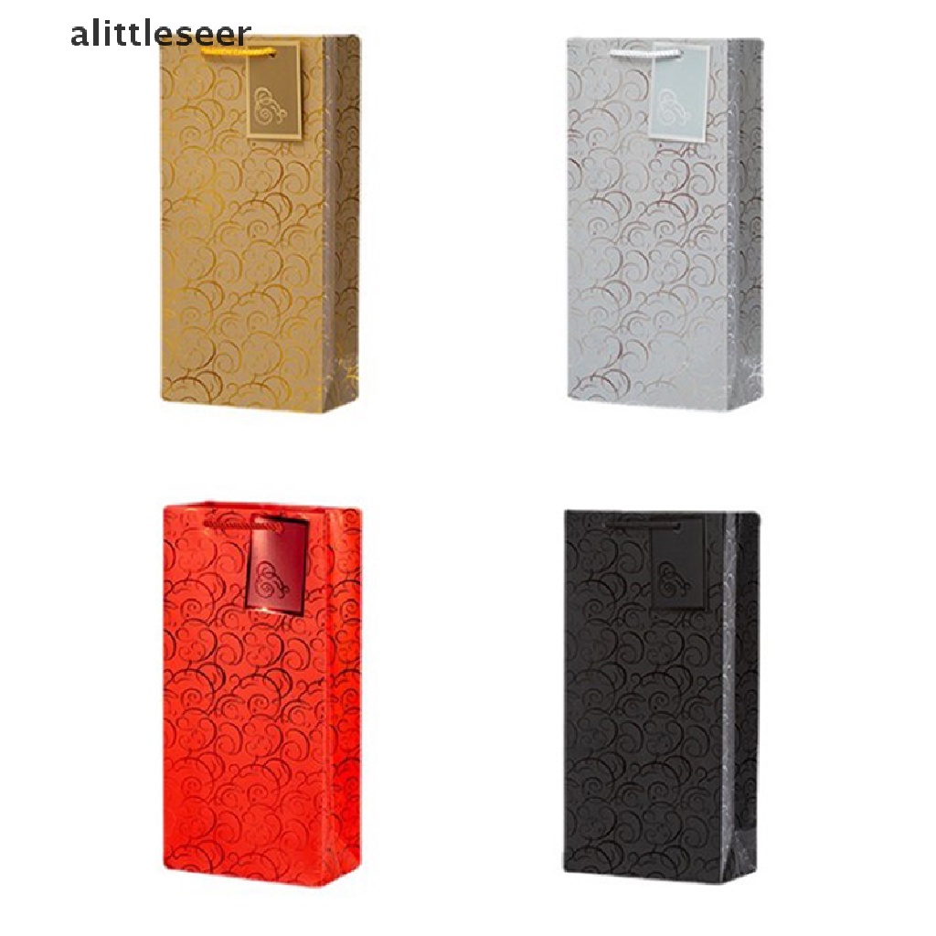 Túi đựng rượu vang bằng giấy kraft có quai xách bền bỉ tiện dụng