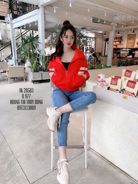 Khoác dù sọc phản quang bigsize hàng y hình 100%