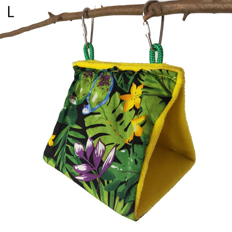 Võng Treo Bằng Vải Bông Giữ Ấm Mùa Đông Cho Chim Vẹt