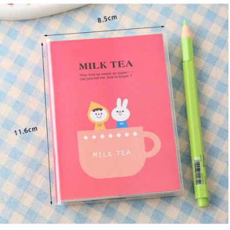 Sổ tay mini MILK TEA độc đáo - Số tay học sinh 69 tờ