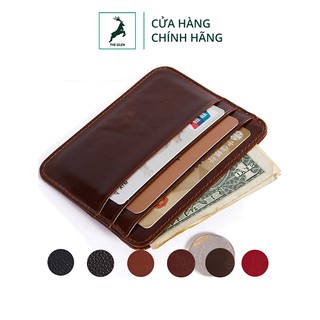 Ví nam cao cấp - Bóp nam mini da bò thật mềm The Glen TG209 bảo hành 1 tháng