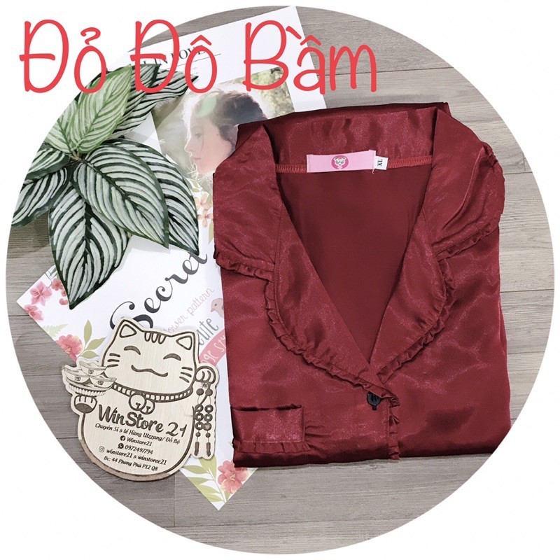 (BigSize Lụa) Đồ Bộ BigSize Pijama Lụa Bèo TDQD