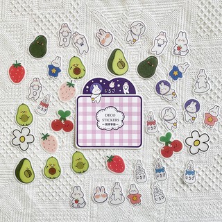 Set 40 miếng Sticker Deco Xinh Xắn
