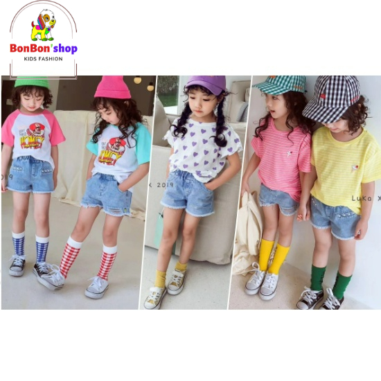 quần jean đùi cho bé gái siêu đáng yêu size 20-35kg