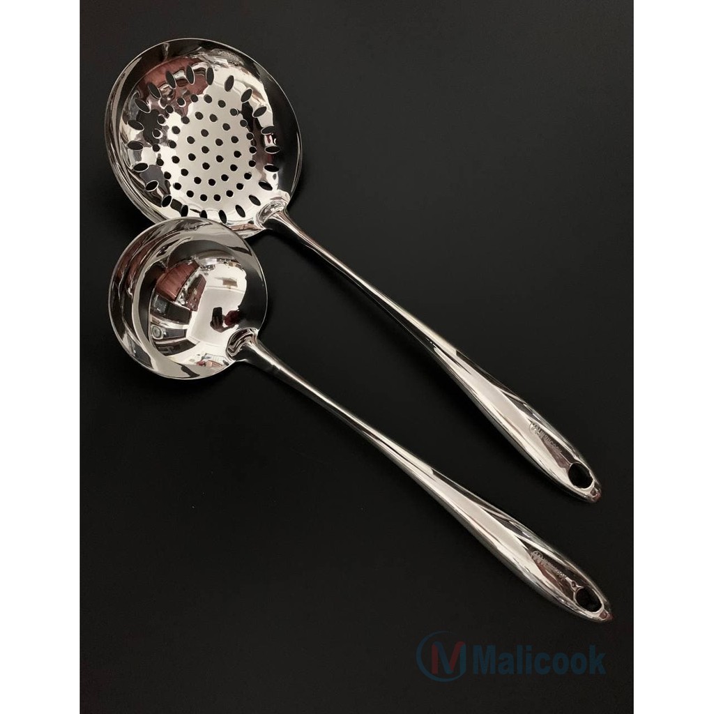 Muôi Canh, Lẩu Inox 304 Cao Cấp Malicook ( Muôi Thủng - Muôi Canh )[ XẢ KHO - FREESHIP]