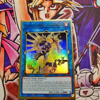 Thẻ bài Yugioh chính hãng | Knightmare Unicorn | MGED Premium Gold Rare