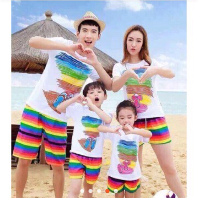 Combo 14 bộ quần áo đi biển