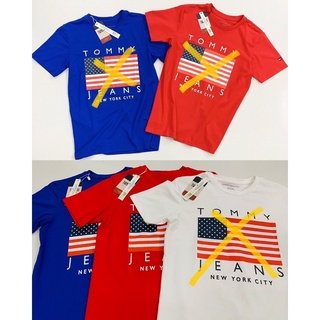 Áo Tommy thun cotton xuất xịn, phông unisex nam nữ mặc couple bao chất