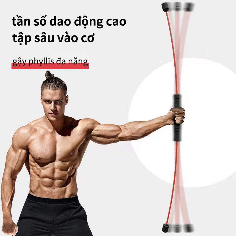 Dụng cụ thể dục thanh rung đàn hồi tập gym siêu hot Tại Nhà Siêu Bền Felix Tại Nhà Siêu Bền