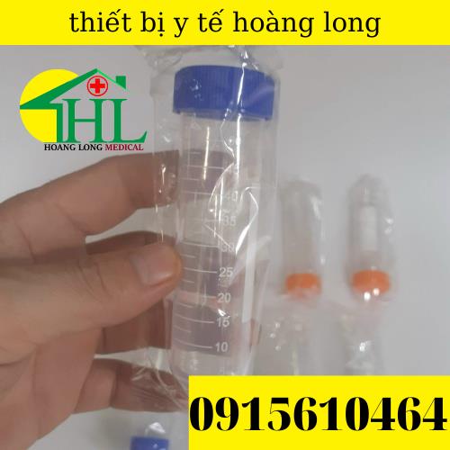 Com Bo 100 Ống Falcon 50ml - Ống Ly Tâm 50ml Nắp Vặn, Đáy Nhọn Tiệt Trùng Từng Cái