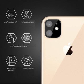 Miếng Dán Cường Lực Camera Iphone 11/Pro Max / Pro ( Màu Đen)