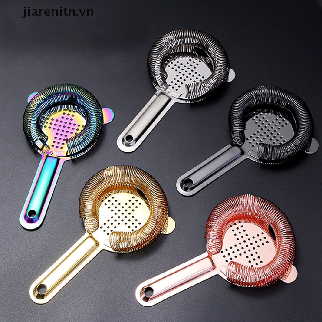 Jiarenitn Bar Strainer Cocktail Strainer Bar Sprung Cocktail Shaker Mixed Drink Tools vn