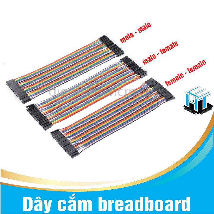 Dây cắm breadboard cái cái 40P dài 20cm loại tốt