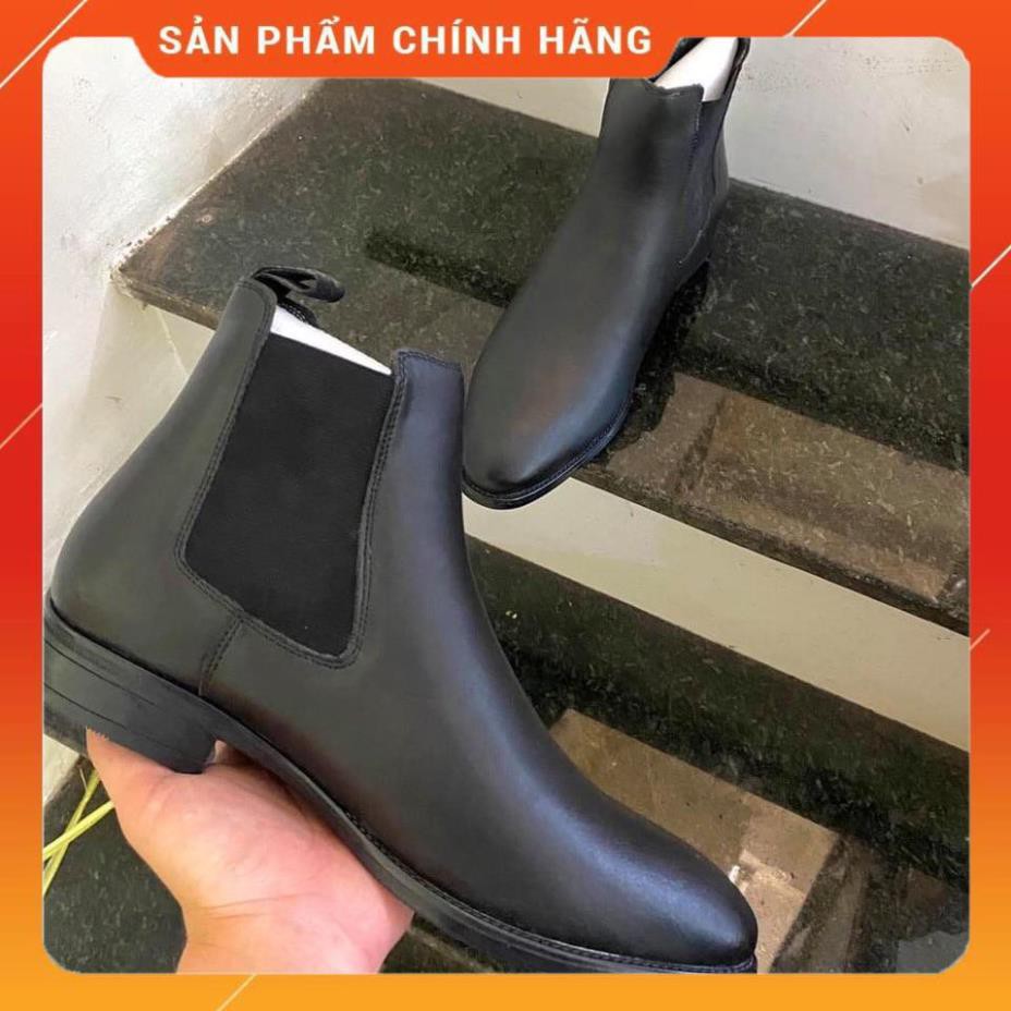 Giày Chelsea Boots Nam da bò đế cao su đúc - Boots cho nam dễ phối đồ tăng chiều cao, giày cao cổ nam da bò. -sp1