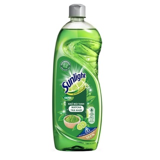 Nước rửa chén Sunlight Xanh hương Trà Xanh & Chanh chai 400g-750g
